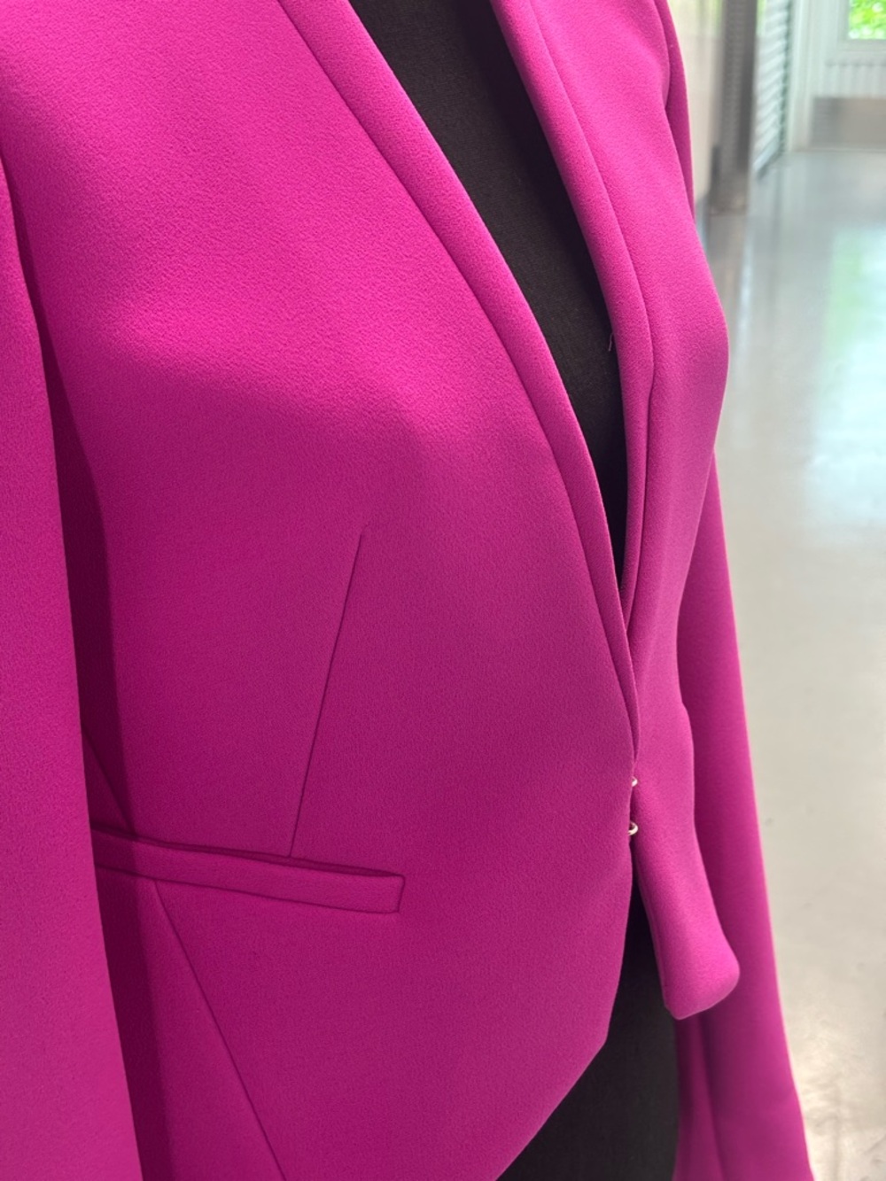 Diane Von Furstenberg Fuchsia Open-Front Blazer Skirt Set - Picture 8 of 16